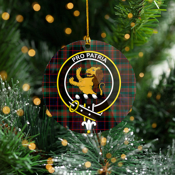 Newlands (Walker Newlands) Modern Clan Badge Tartan Plastic Christmas Ornaments