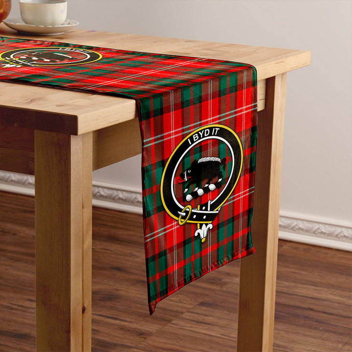Nisbet (Nisbit) Modern Clan Badge Tartan Table Runner