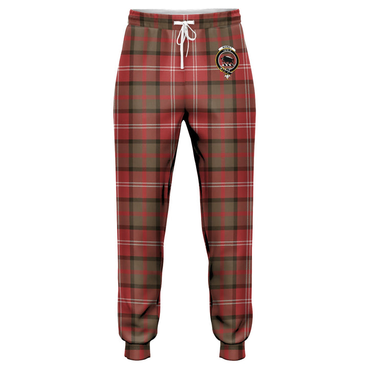 Nisbet (Nisbit) Weathered Clan Badge Tartan Jogger Pants