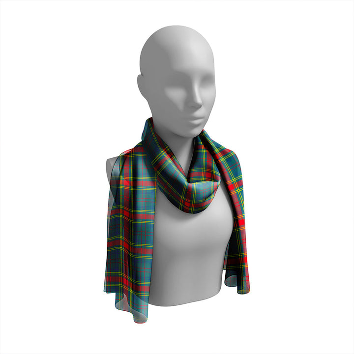 O'Brien (Bryne) Modern Tartan Classic Silk Habotai Long Scarf