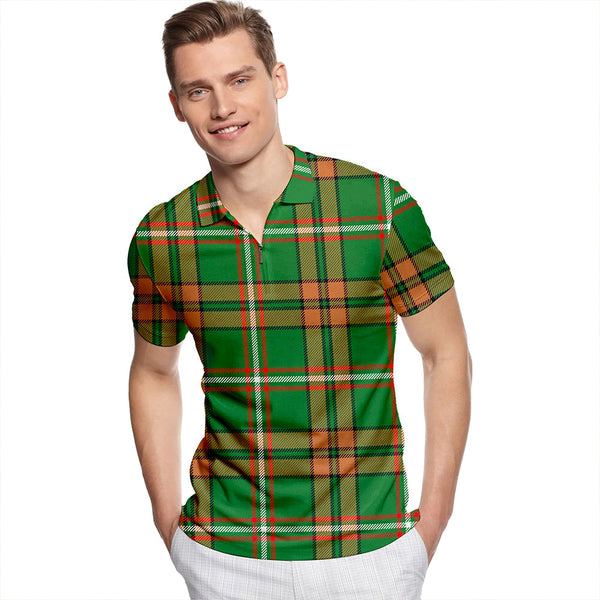 O'Neill (Neill) Ancient Tartan Classic Lapel Zip Short Sleeve Polo
