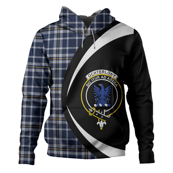 Ochterlony (Auchterlony) Modern Clan Badge Tartan Hoodie Circle Style