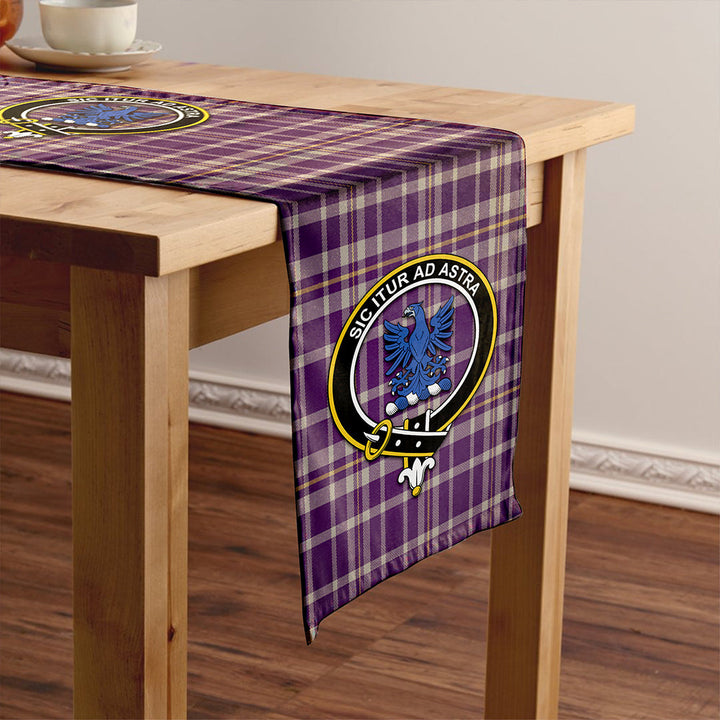 Ochterlony (Auchterlony) Weathered Clan Badge Tartan Table Runner
