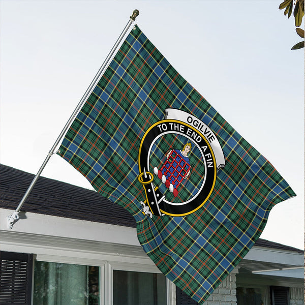 Ogilvie Hunting Modern Classic Crest House Flag