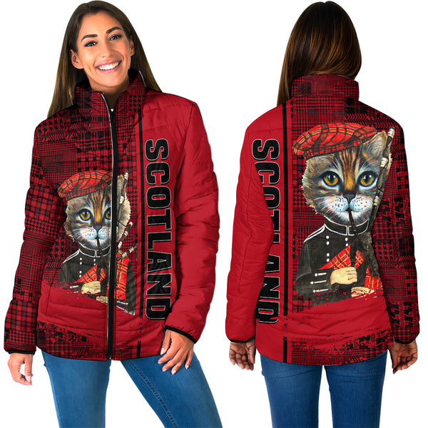 Scotland Cat Bagpipes Padded Jackets | Celticprime.com