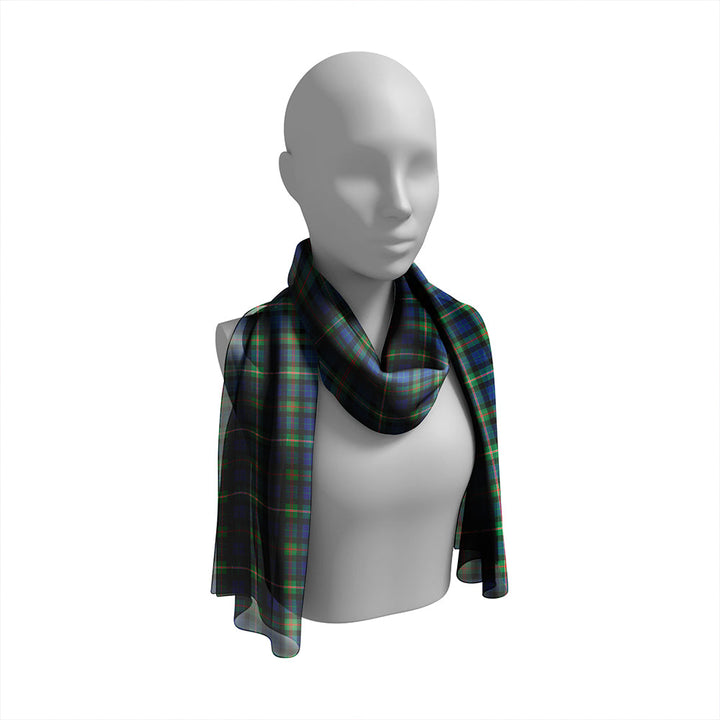 Paget (Padget) Modern Tartan Classic Silk Habotai Long Scarf