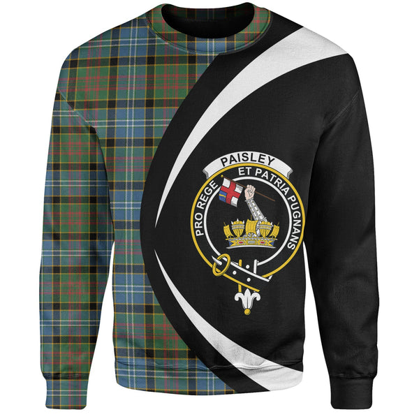 Paisley Drennan (Drennan Drennan) Ancient Clan Badge Tartan Sweatshirt Circle Style Personalized