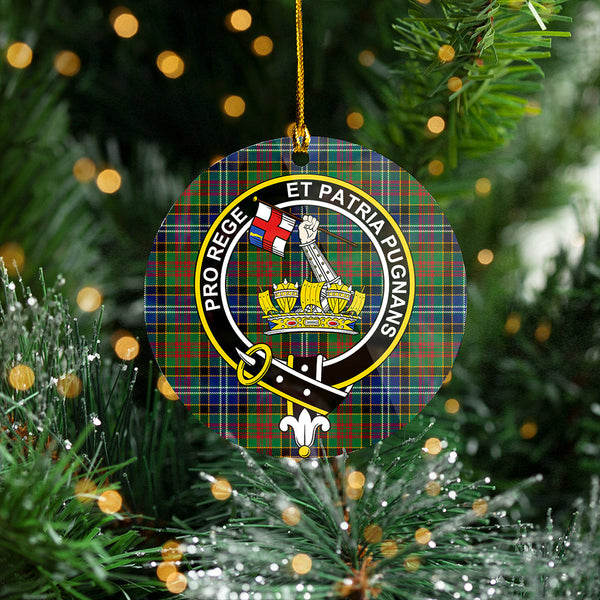 Paisley Drennan (Drennan Drennan) Modern Clan Badge Tartan Plastic Christmas Ornaments