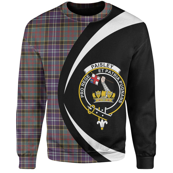Paisley Drennan (Drennan Drennan) Weathered Clan Badge Tartan Sweatshirt Circle Style Personalized