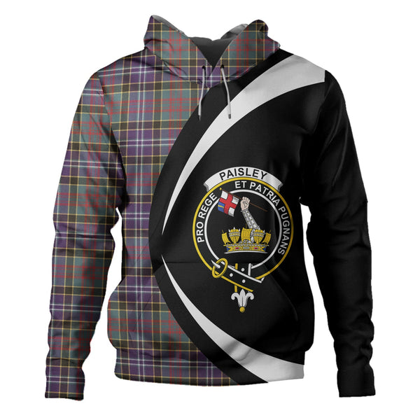 Paisley Drennan (Drennan Drennan) Weathered Clan Badge Tartan Hoodie Circle Style