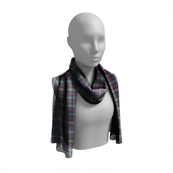 Paterson #2 Weathered Tartan Classic Silk Habotai Long Scarf