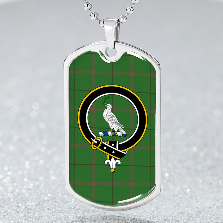 Pearson #2 Ancient Clan Badge Classic Tartan Dog Tag Necklace