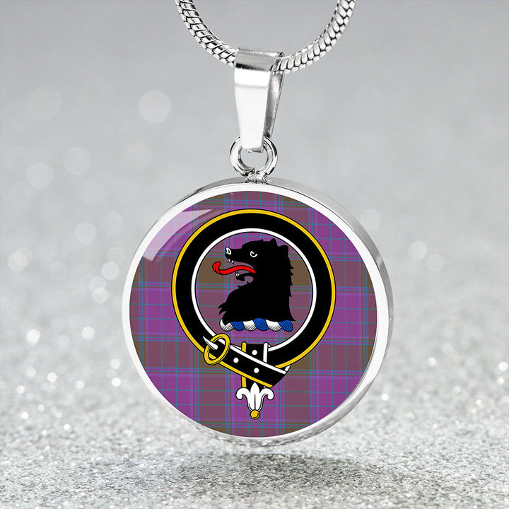 Phillips Ancient Clan Badge Tartan Classic Circle Necklace