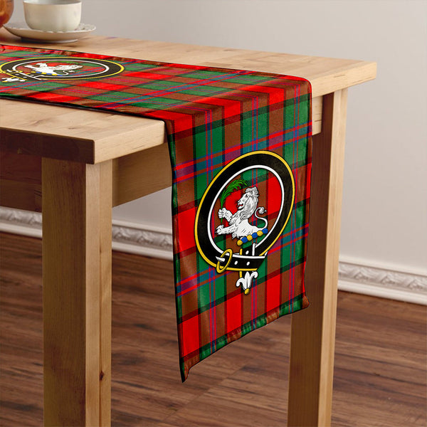 Plummer Modern Clan Badge Tartan Table Runner