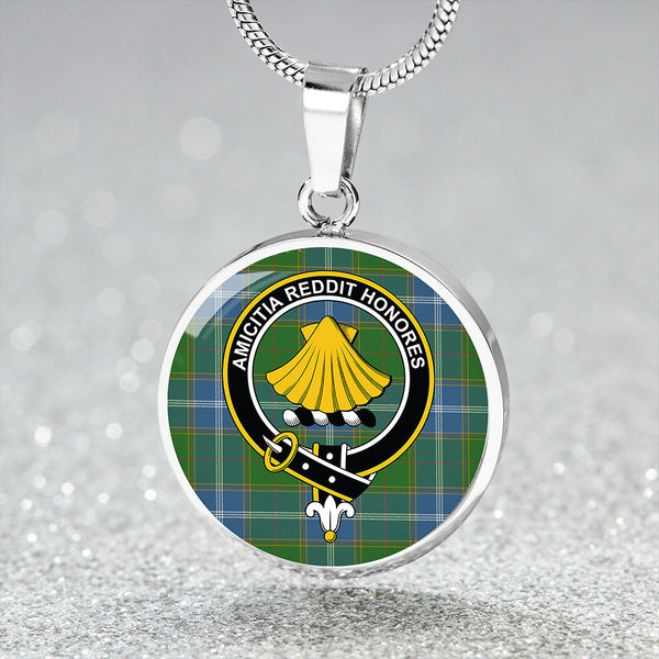 Pringle Ancient Clan Badge Tartan Classic Circle Necklace