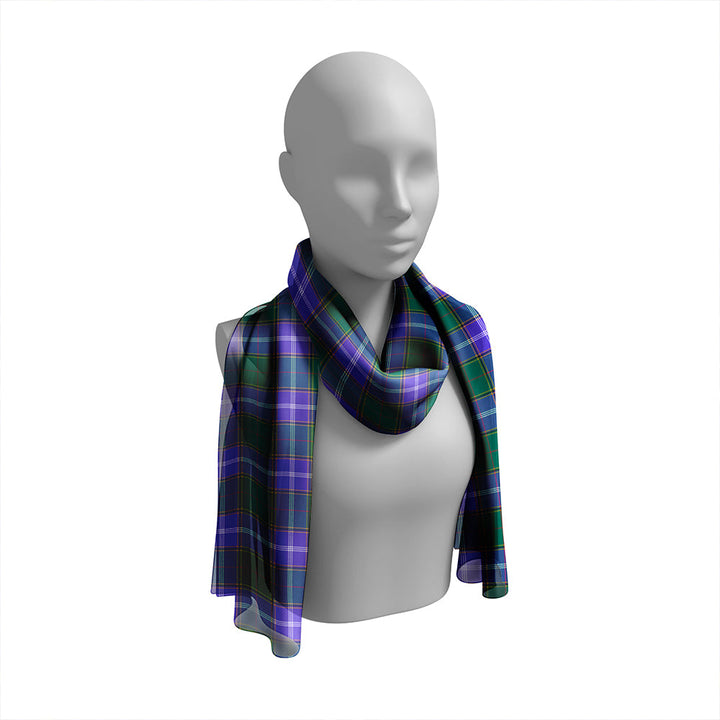Pringle Modern Tartan Classic Silk Habotai Long Scarf