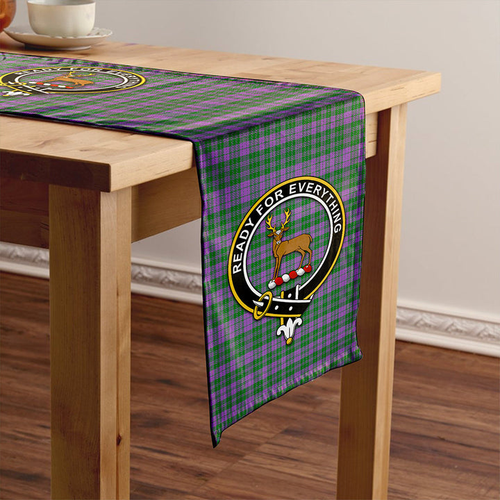 Rae Ancient Clan Badge Tartan Table Runner