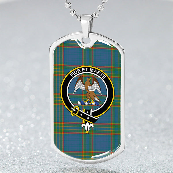 Ralston UK Ancient Clan Badge Classic Tartan Dog Tag Necklace