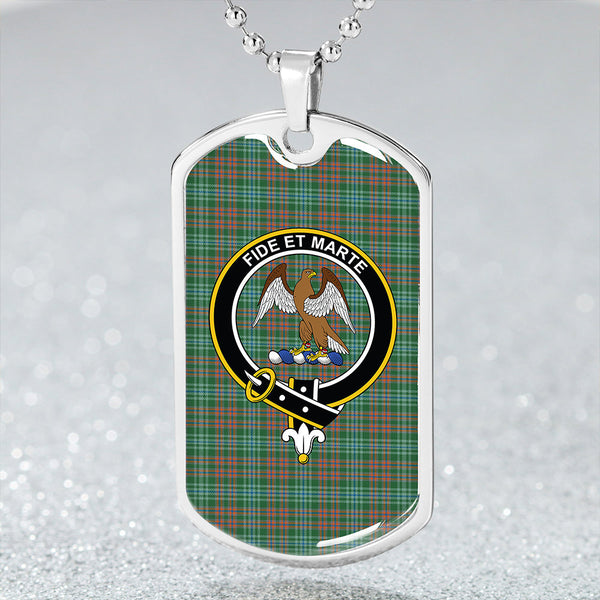 Ralston US Ancient Clan Badge Classic Tartan Dog Tag Necklace
