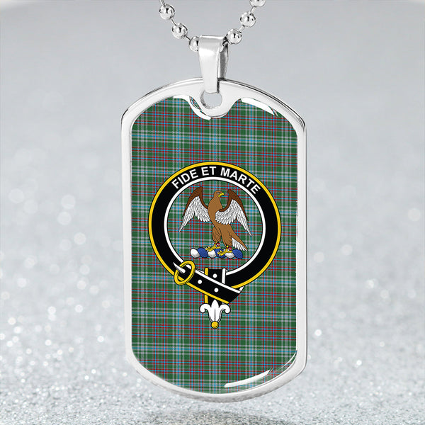 Ralston US Modern Clan Badge Classic Tartan Dog Tag Necklace