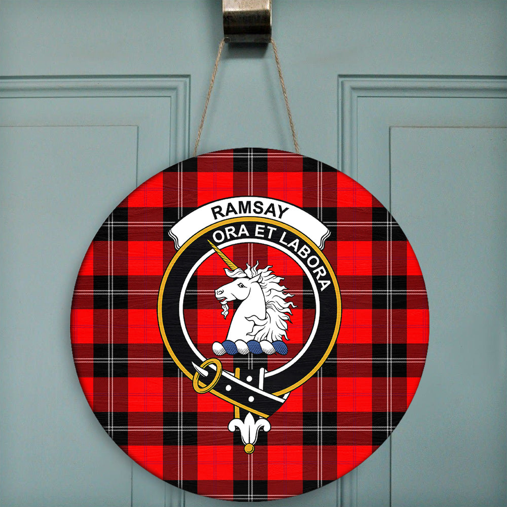 Ramsay Modern Tartan Crest Premium Quilt - Celtic Thistle Style