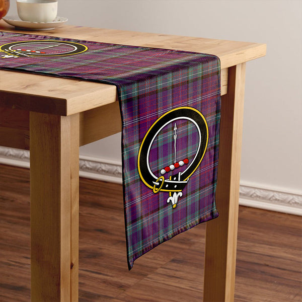 Rankin Weathered Clan Badge Tartan Table Runner