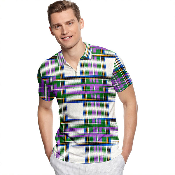 Richards (Pritchard) Ancient Tartan Classic Lapel Zip Short Sleeve Polo