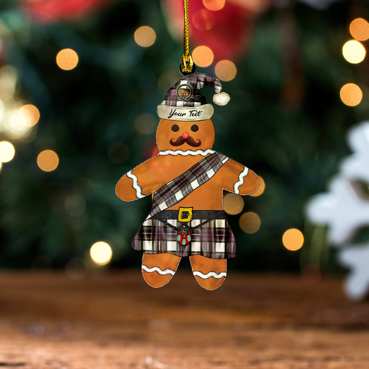 Richards (Pritchard) Weathered Clan Badge Tartan Wood Acrylic Ornament Gingerbread Scotland Warrior Personalized
