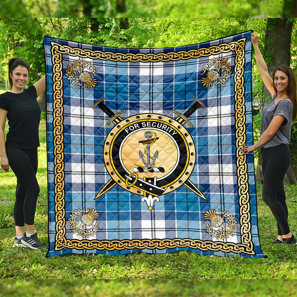 Roberton Clan Badge Tartan Premium Quilt Celtic Shield
