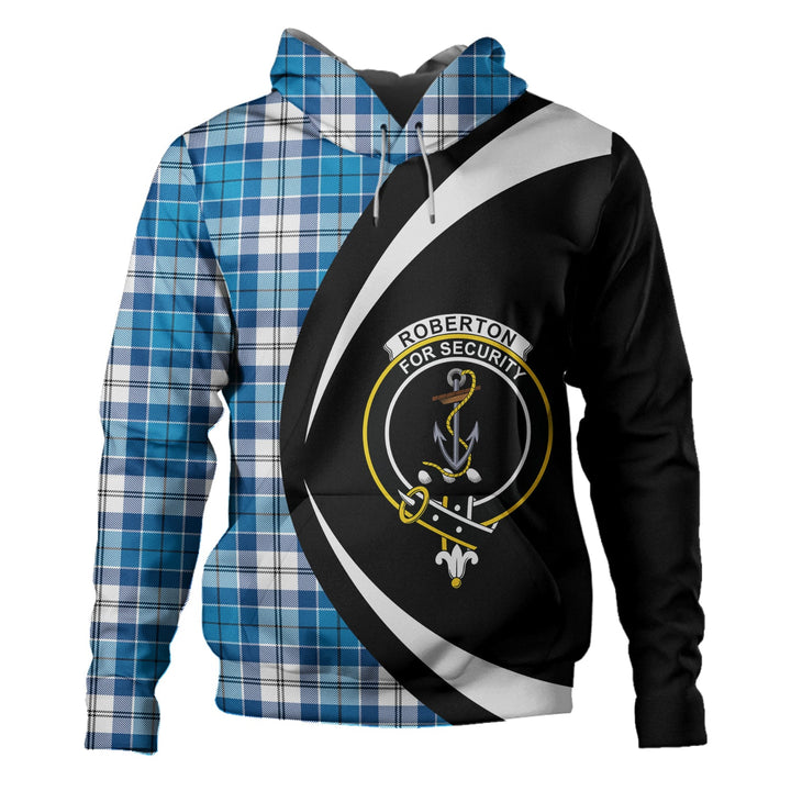 Roberton Clan Badge Tartan Hoodie Circle Style