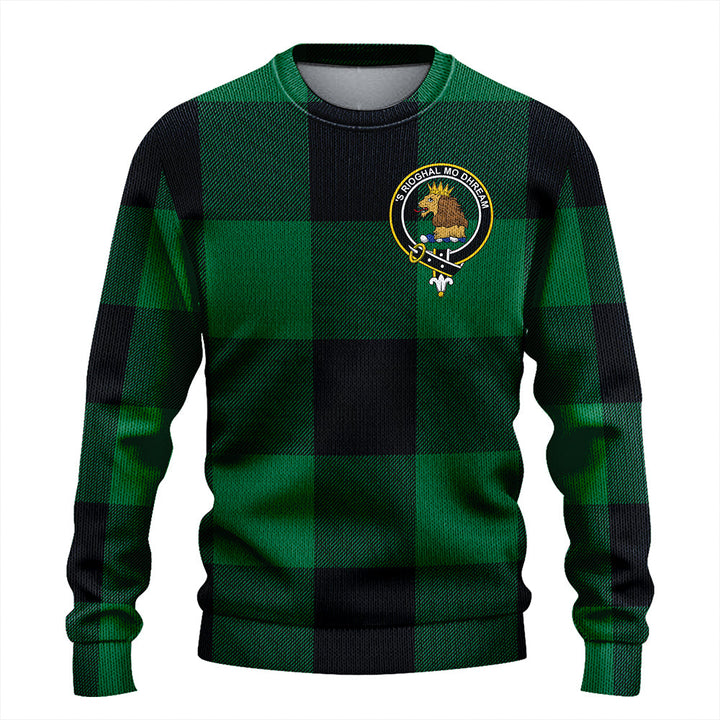 Robin Hood (MacGregor/Gregor Rob Roy Hunting) Ancient Clan Badge Tartan Knitted Sweater