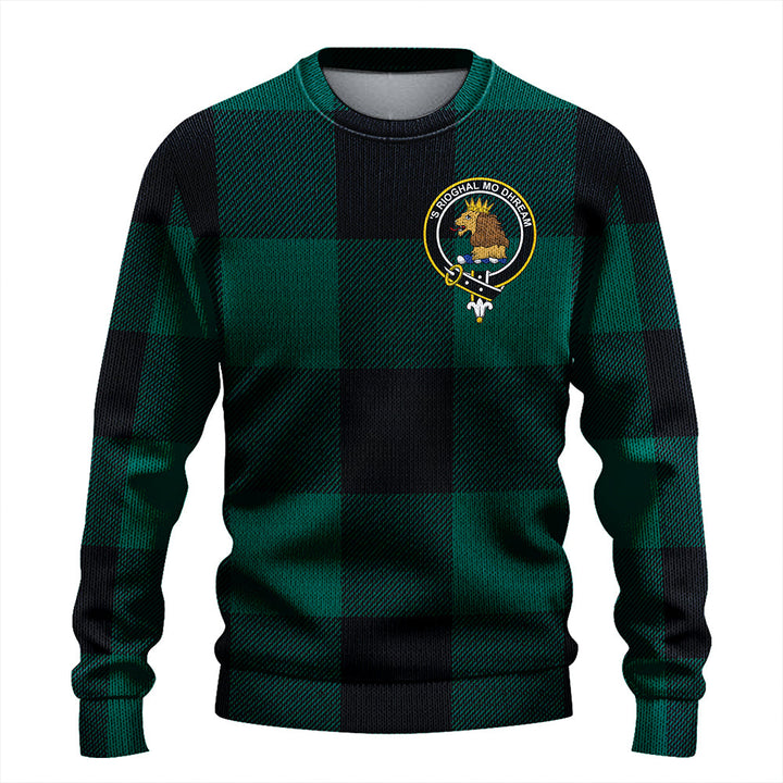 Robin Hood (MacGregor/Gregor Rob Roy Hunting) Modern Clan Badge Tartan Knitted Sweater