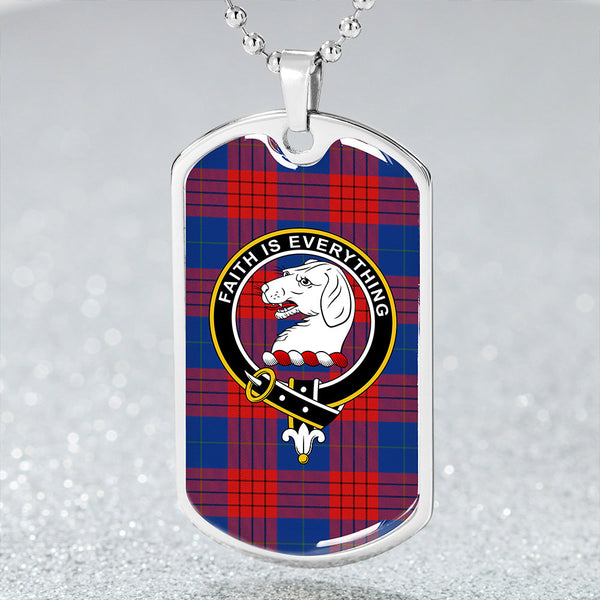 Robinson Dress (Robins Dress) Modern Clan Badge Classic Tartan Dog Tag Necklace