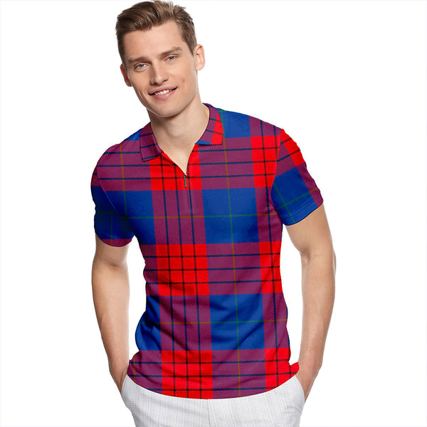 Robinson Dress (Robins Dress) Modern Tartan Classic Lapel Zip Short Sleeve Polo