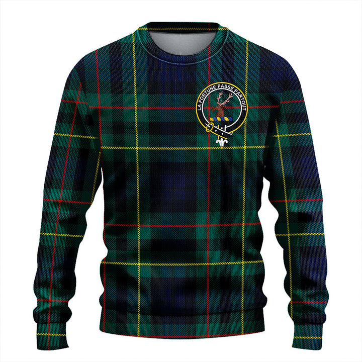 Rollo Modern Clan Badge Tartan Knitted Sweater