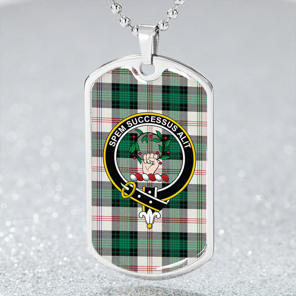 Ross Hunting Dress Dance Clan Badge Classic Tartan Dog Tag Necklace