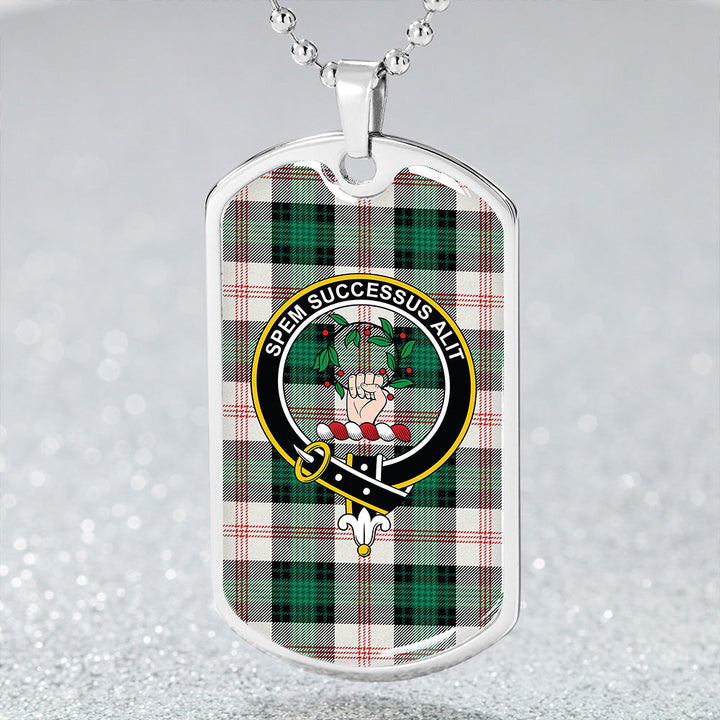 Ross Hunting Dress Dance Clan Badge Classic Tartan Dog Tag Necklace