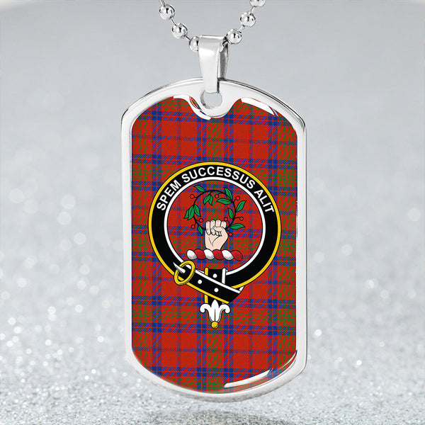 Ross Old Ancient Clan Badge Classic Tartan Dog Tag Necklace