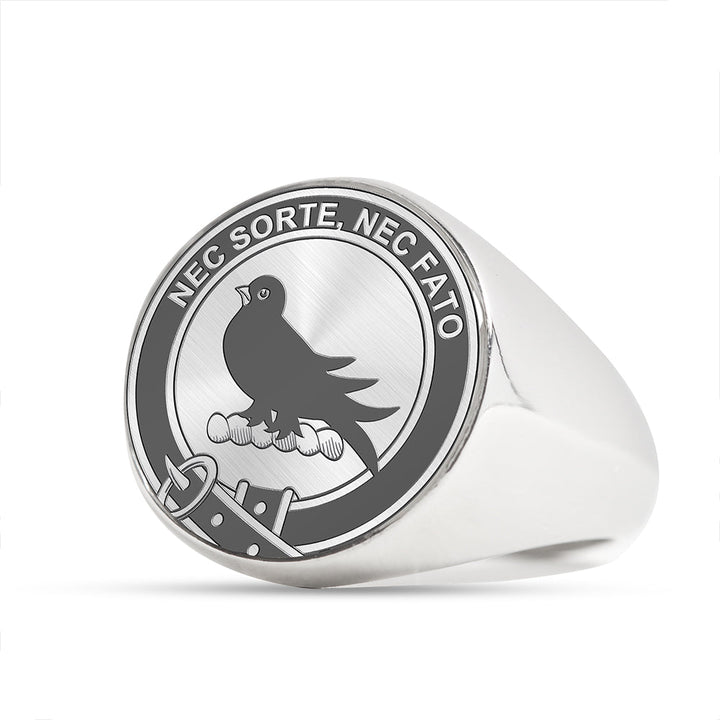 Rutherford Clan Badge Engraved Signet Ring