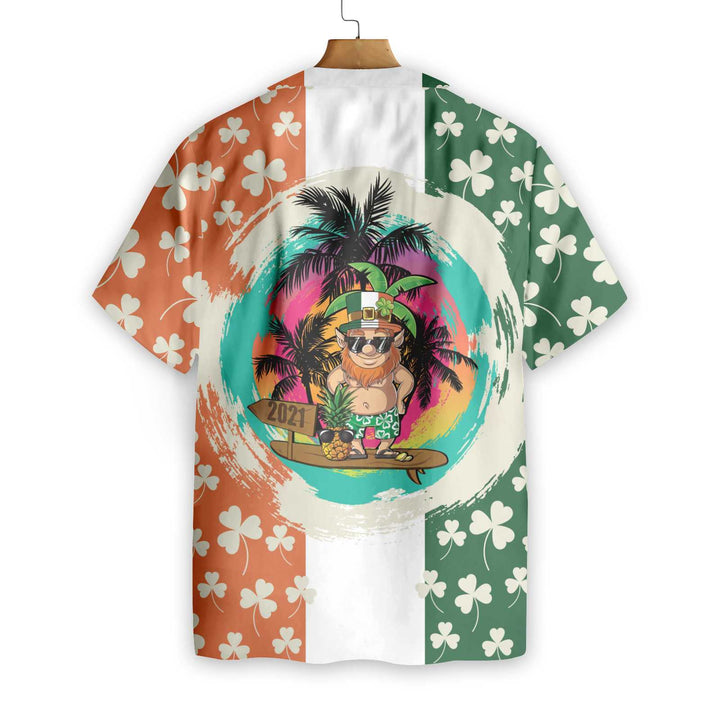Saint Patrick's Day Leprechaun Shamrock Irish Hawaiian Shirt