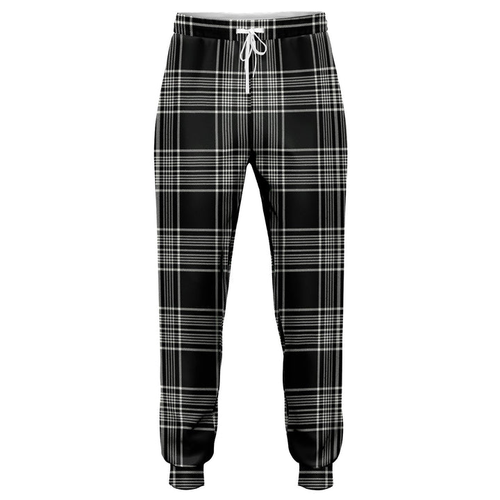 Scott Black - White Modern Tartan Jogger Pants
