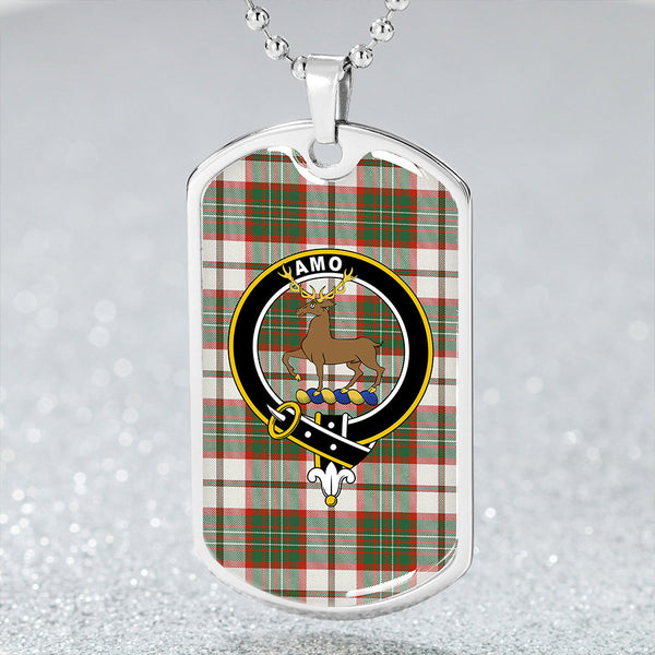 Scott Dress Anceint Clan Badge Classic Tartan Dog Tag Necklace