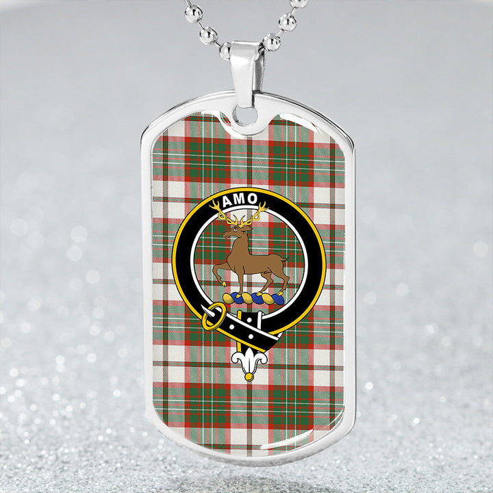 Scott Dress Anceint Clan Badge Classic Tartan Dog Tag Necklace