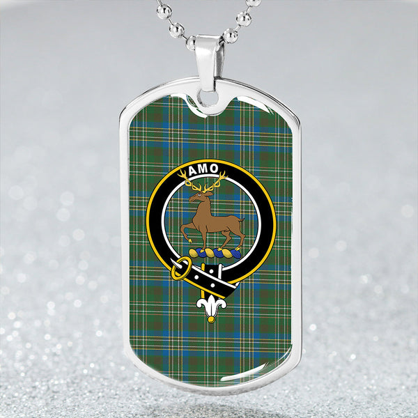 Scott Hunting #2 Ancient Clan Badge Classic Tartan Dog Tag Necklace