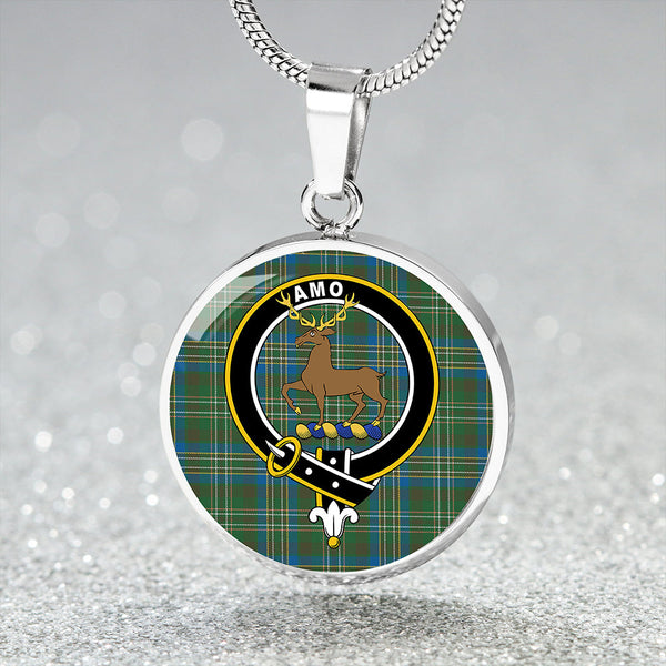 Scott Hunting #2 Ancient Clan Badge Tartan Classic Circle Necklace
