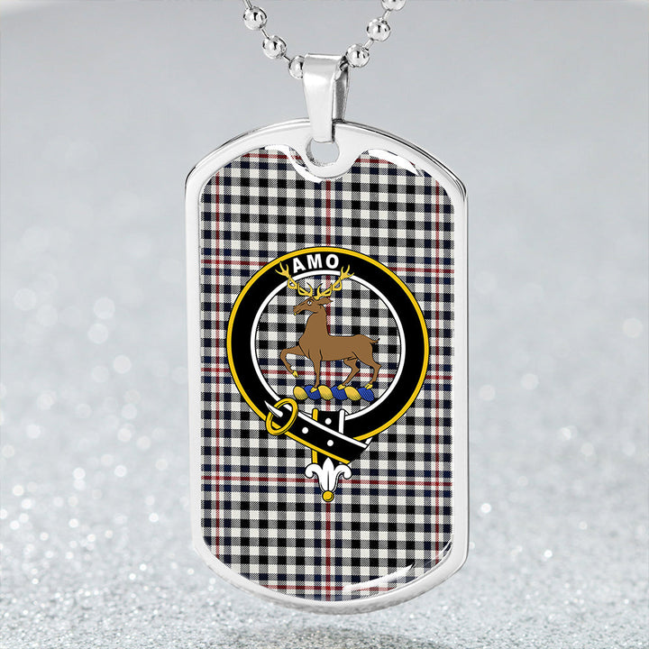 Scott (Sir Walter) #2 Modern Clan Badge Classic Tartan Dog Tag Necklace