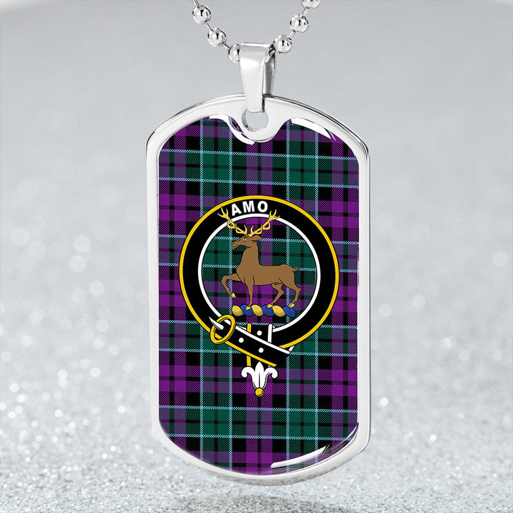 Scott (Sir Walter) Modern Clan Badge Classic Tartan Dog Tag Necklace