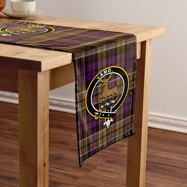 Scott (Sir Walter) Weathered Clan Badge Tartan Table Runner