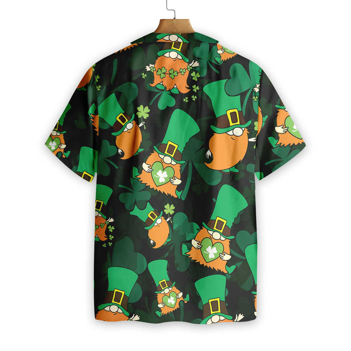 Shamrock And Gnomes Saint Patrick's Day Irish Ireland Hawaiian Shirt