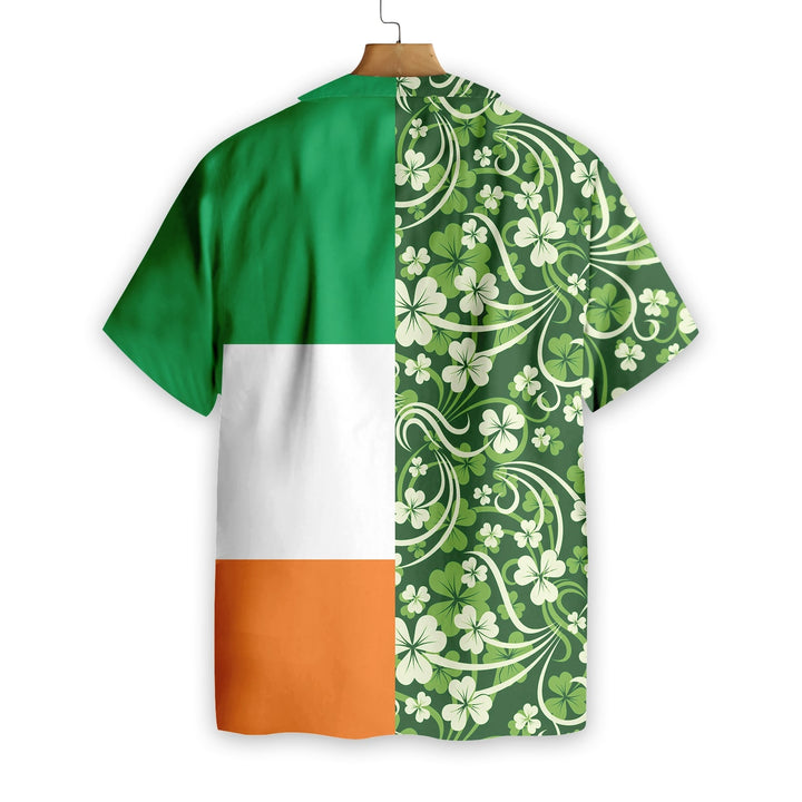 Shamrock With Flag Saint Patrick's Day Irish Ireland Hawaiian Shirt